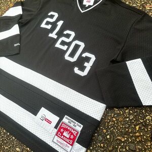 Supreme Black and White Jersey